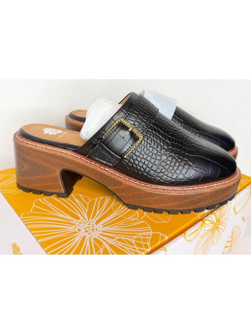Yellow Box Barker Platform Clog Women Size 8.5 M